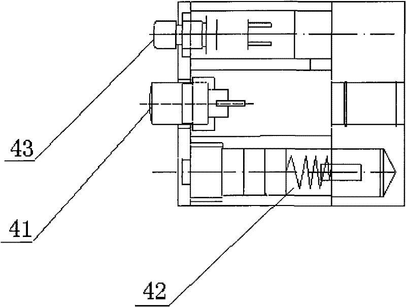 Airplane external illuminating space angle-positioning combining equipment