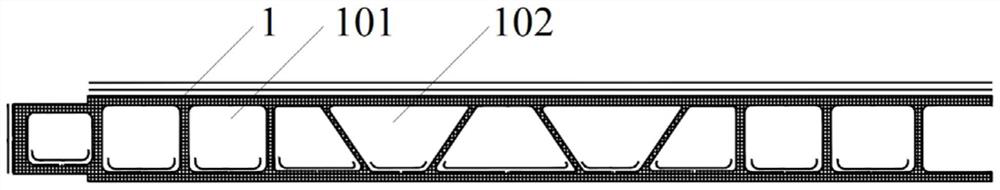 Composite material car body, composite material layup structure and layup method