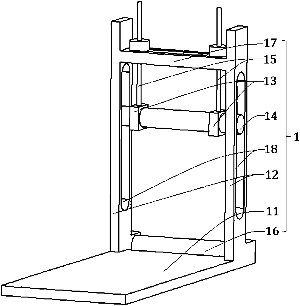 Generalized force loading multi-dimensional force platform calibration device and its calibration method