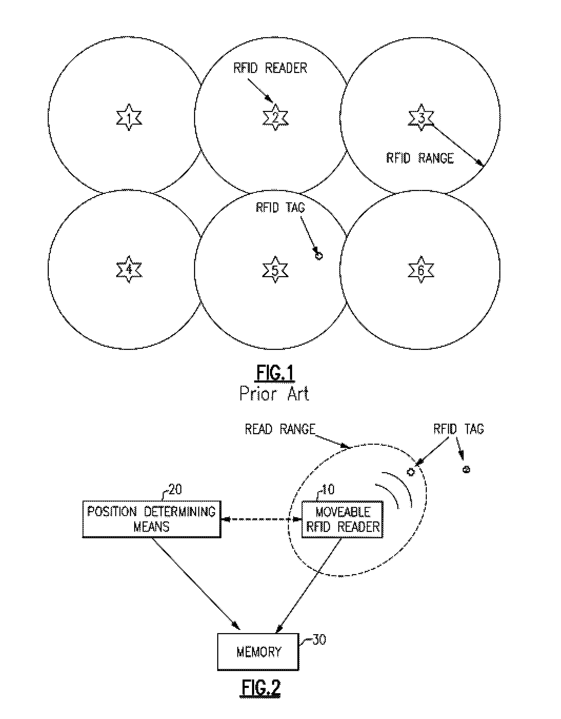 Detecting the position of an RFID attached asset