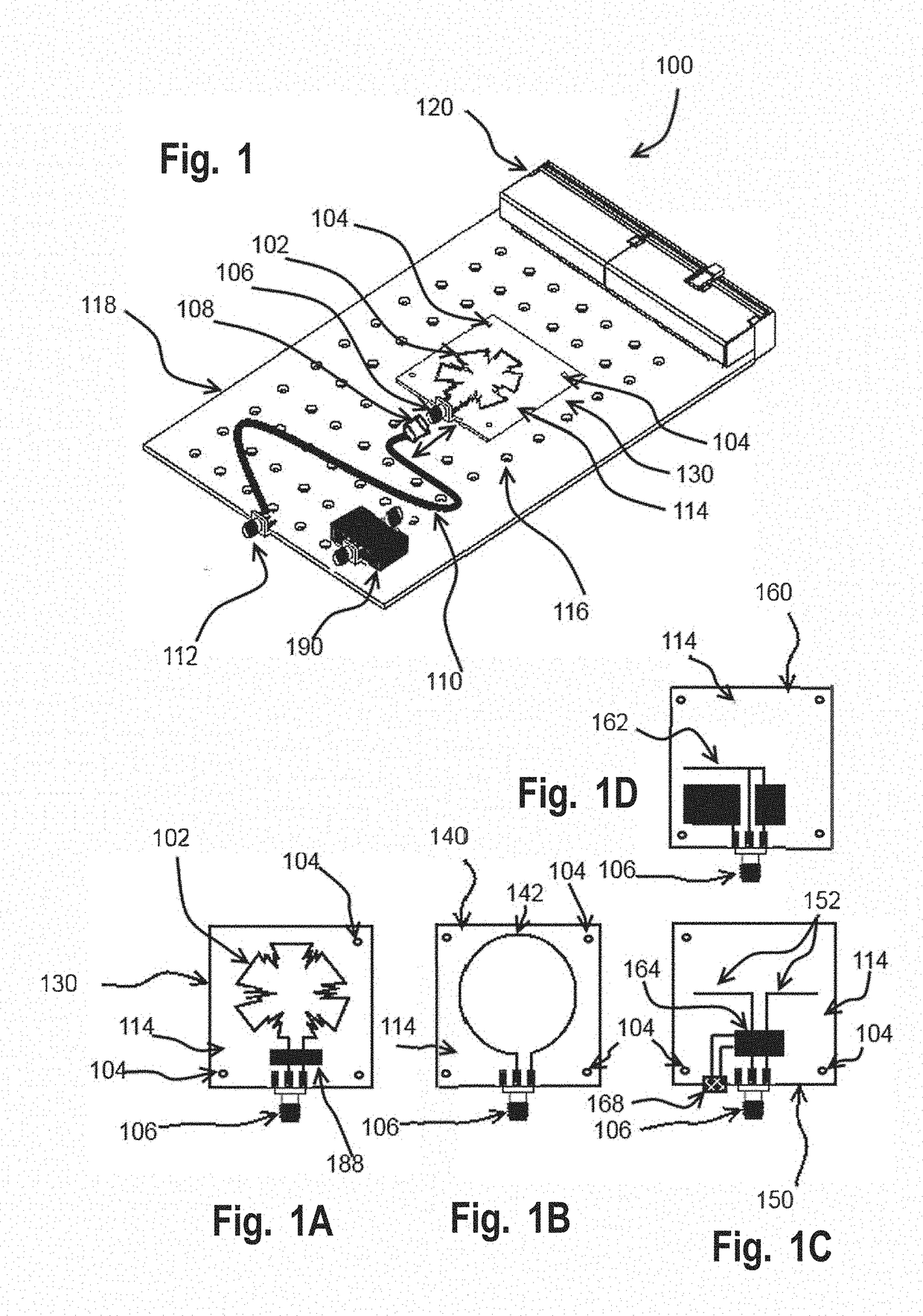 Electronics card insitu testing apparatus and method utilizing unintended RF emission features