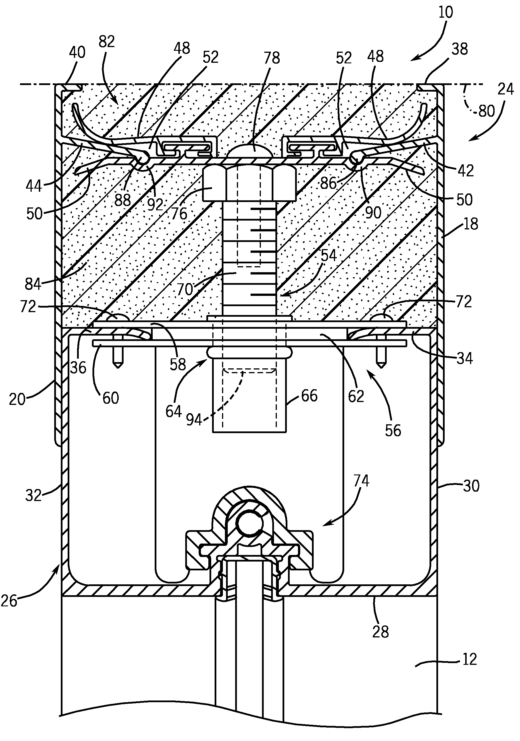 Wall-ceiling slip joint permitting seismic induced movement