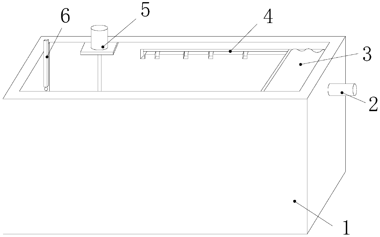 A cultivation device in a shed to increase the growth rate according to the living habits of loach