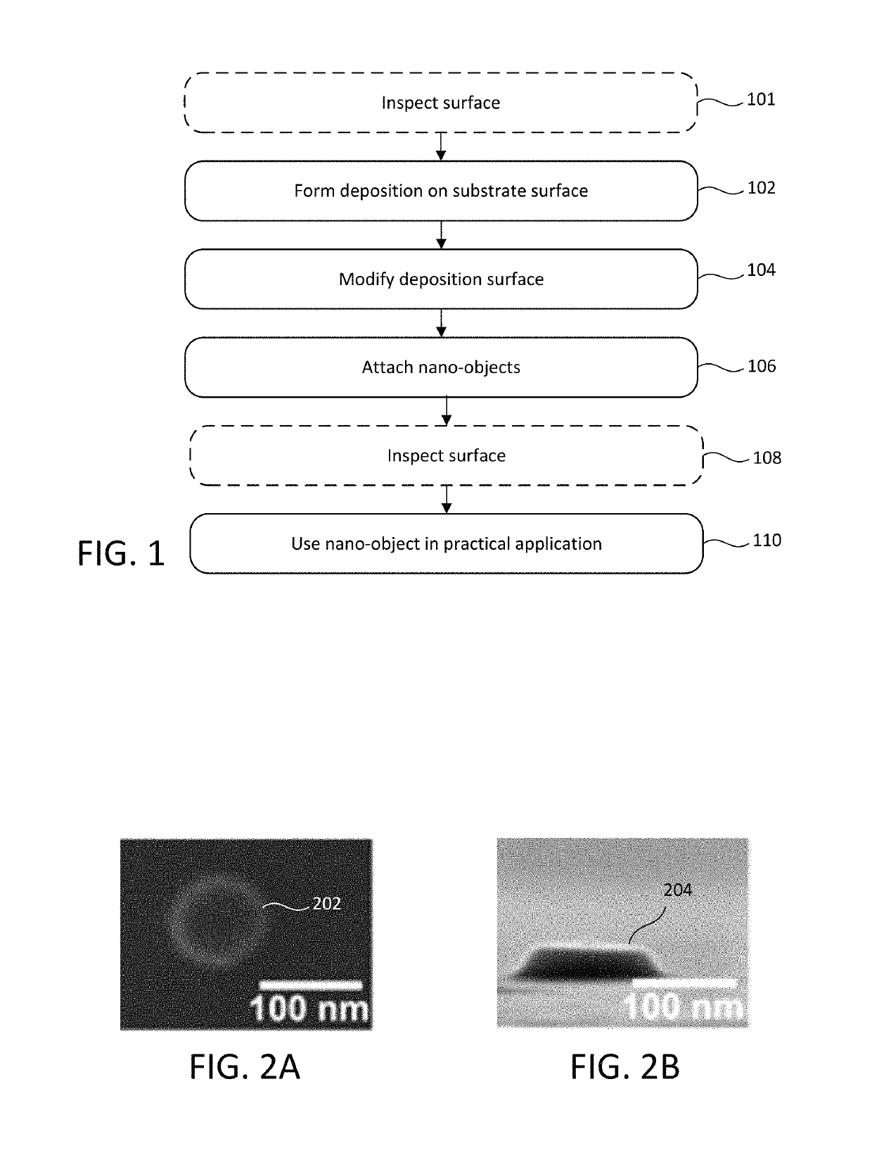 Attachment of nano-objects to beam-deposited structures