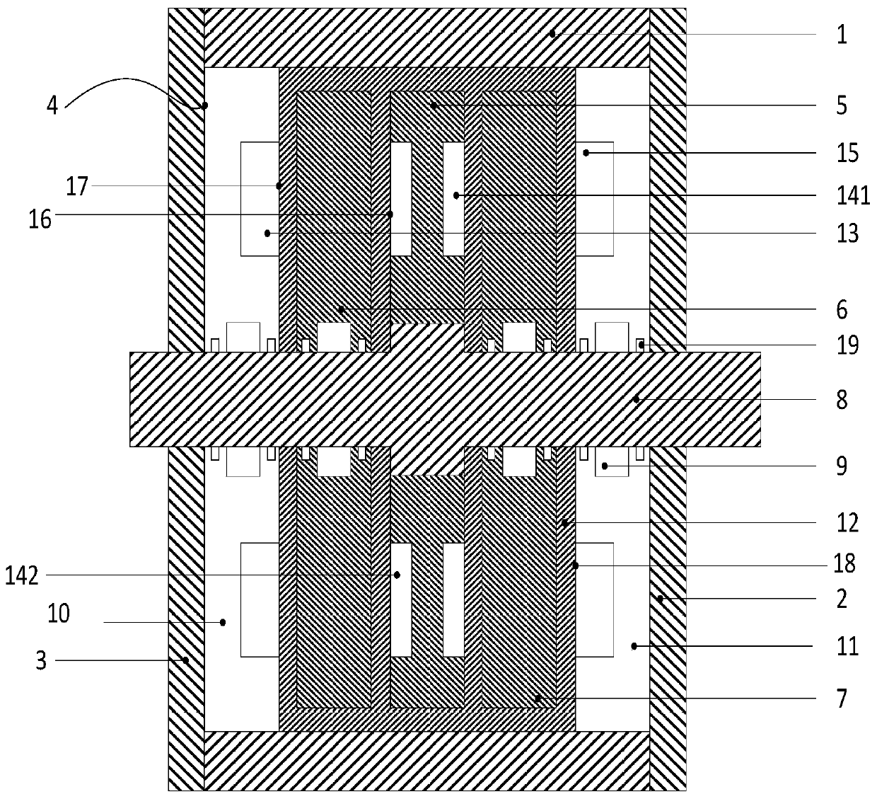 Magnetorheological multi-stage adjustable variable-inertance variable-damping device