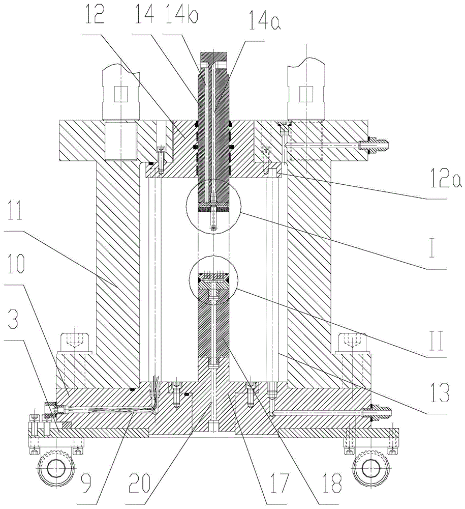 Permeability testing experimental method of reservoir core before and after hydraulic fracturing under triaxial stress condition