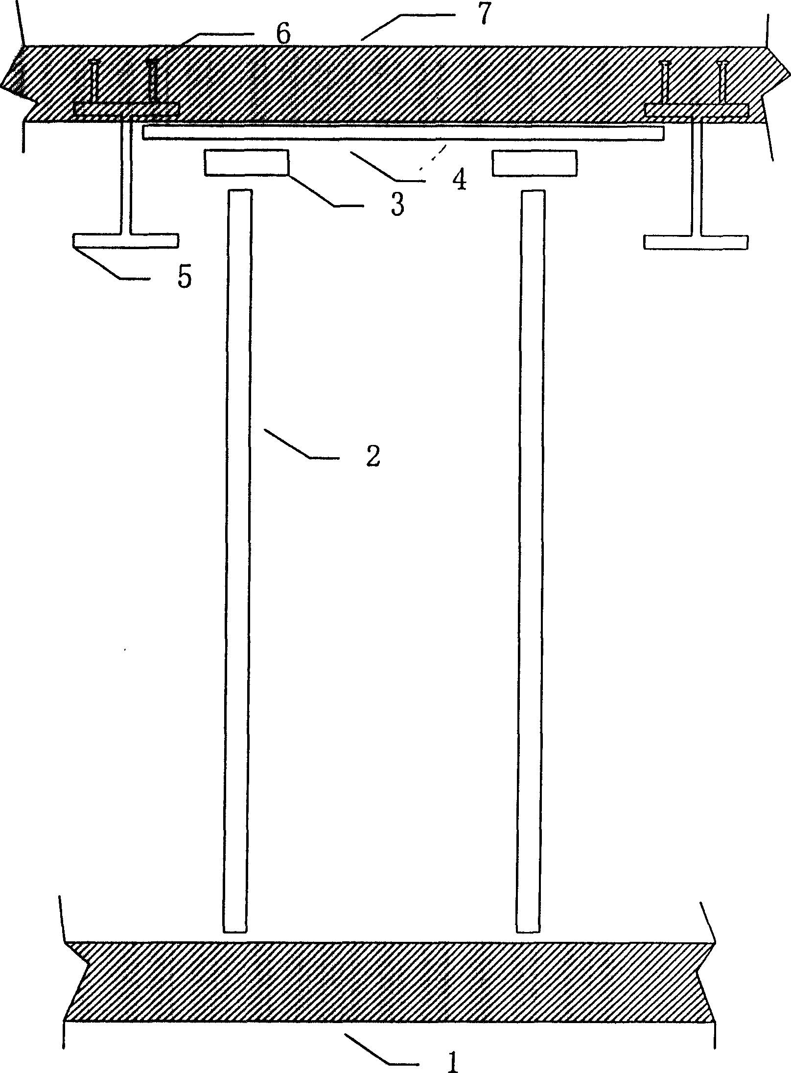 Construction method of steel-concrete composite storey