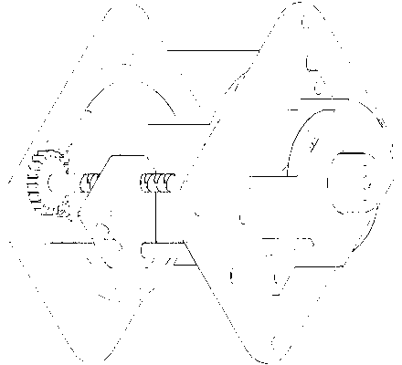 Flag pole insert provided with automatic winding displacement device