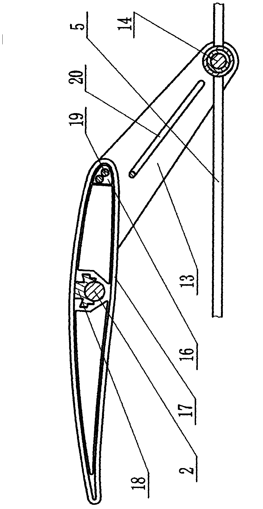 Variable-pitch net-shaped stay wire wind wheel