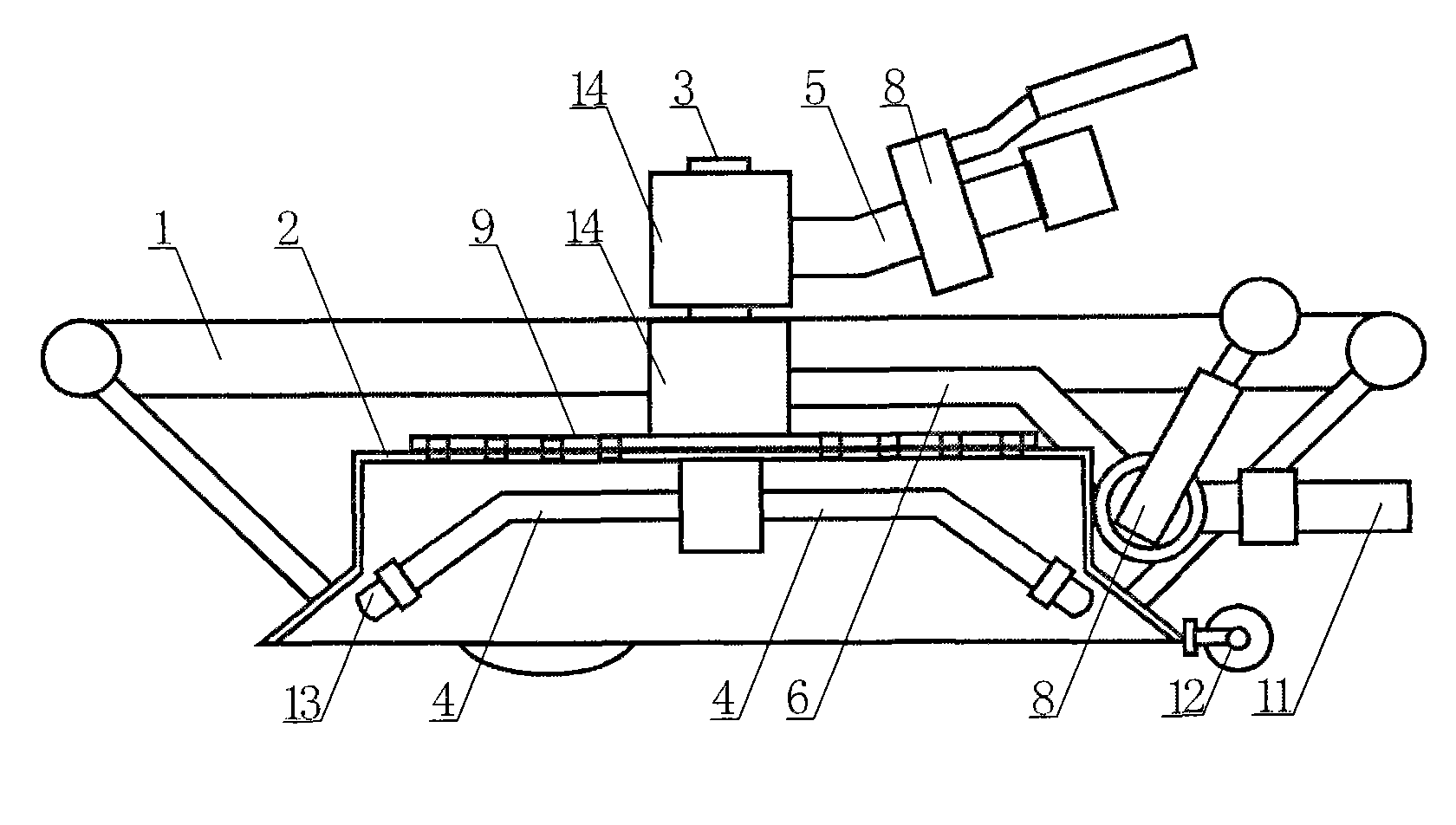 Underwater cavitating cleaner for ship