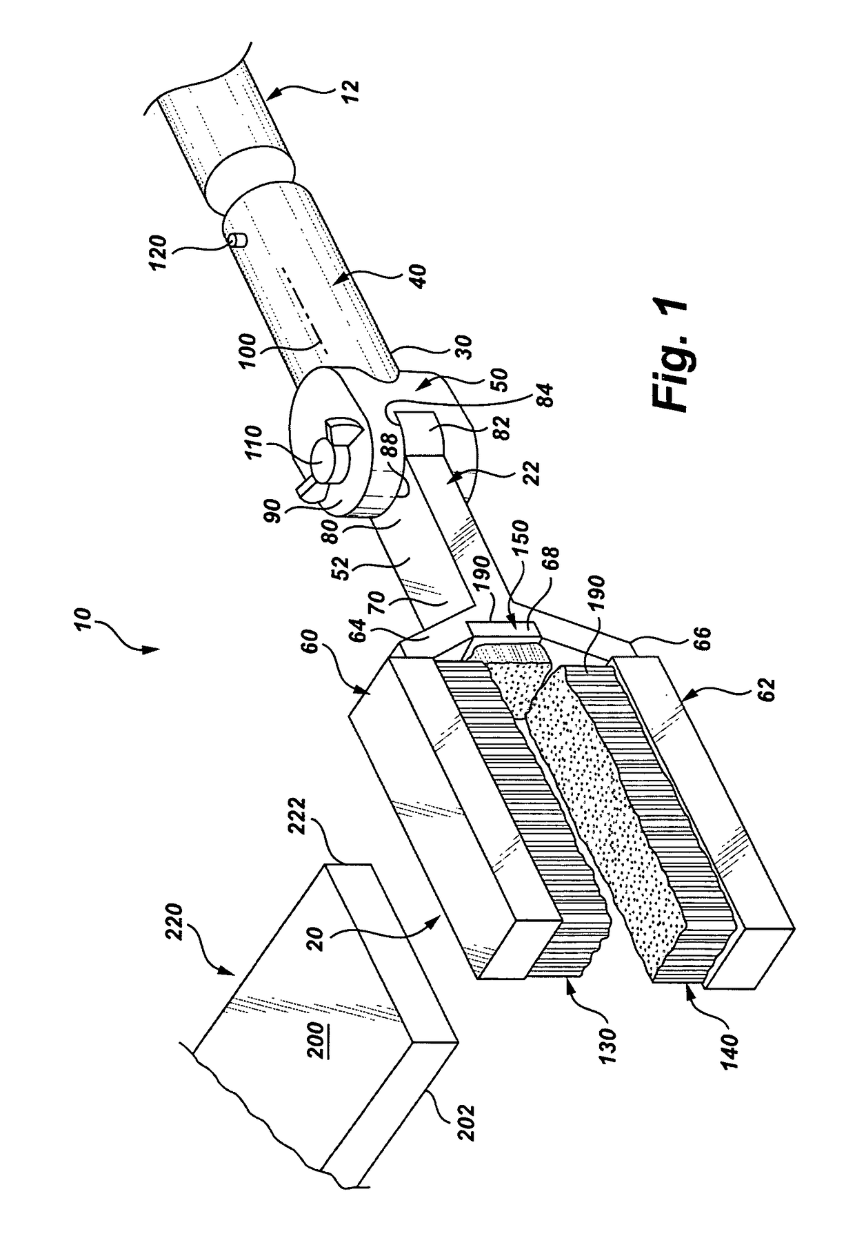 Pool cage beam brush