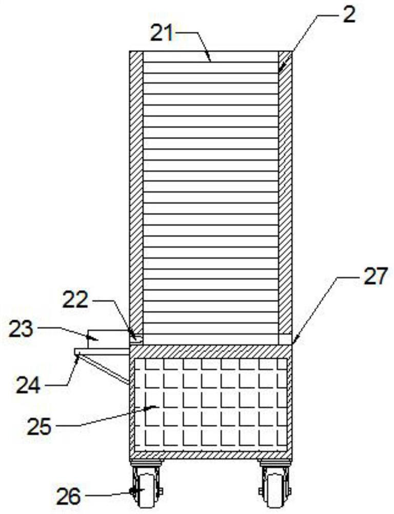 Uniform falling system and falling method