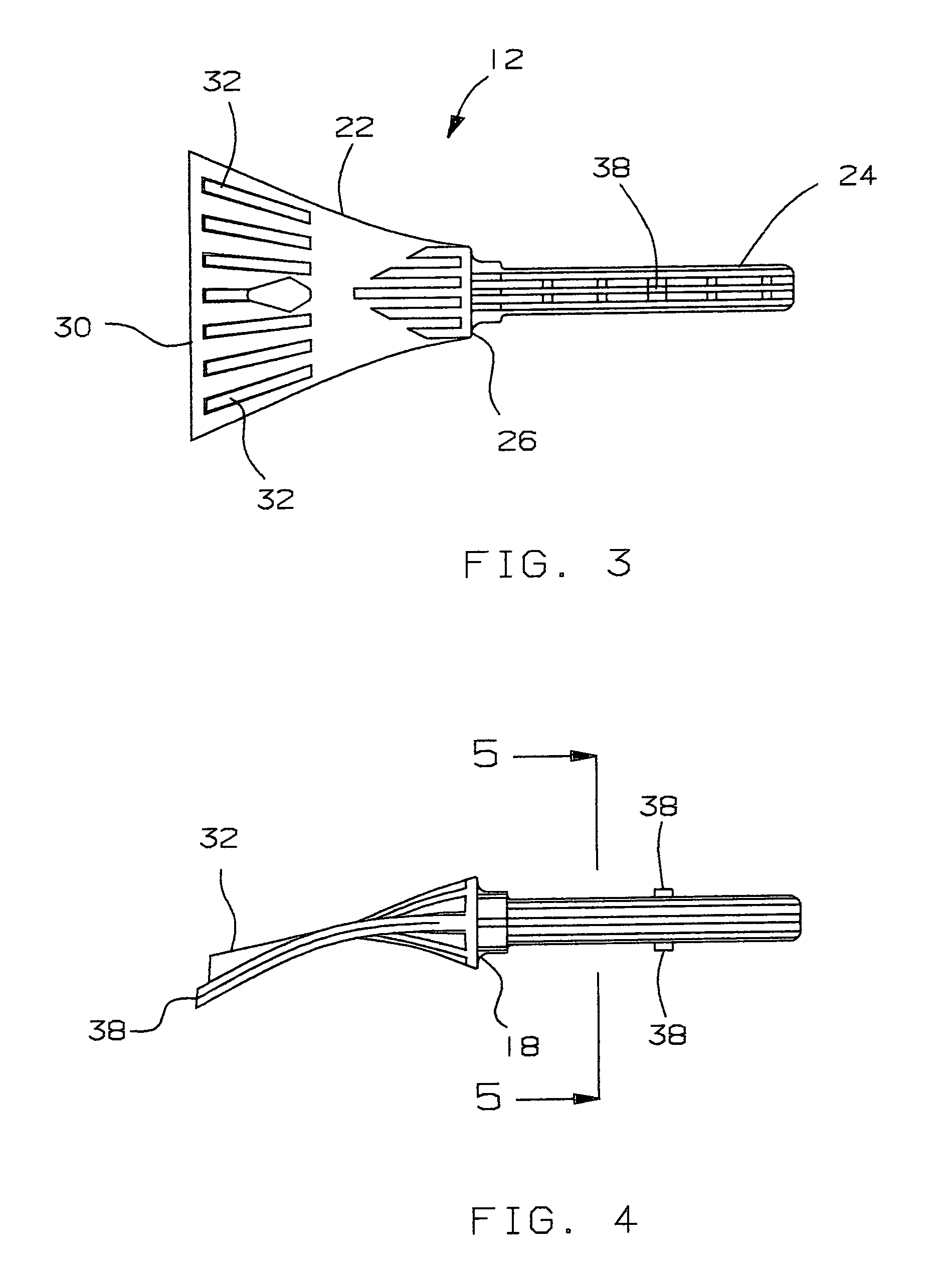 Push and pull shock absorbing scraper