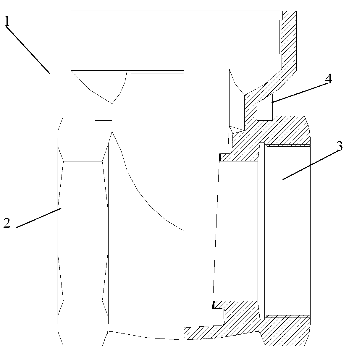 Internal threaded connection brake valve