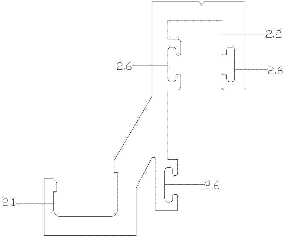 Mounting structure of ceramic plate curtain wall