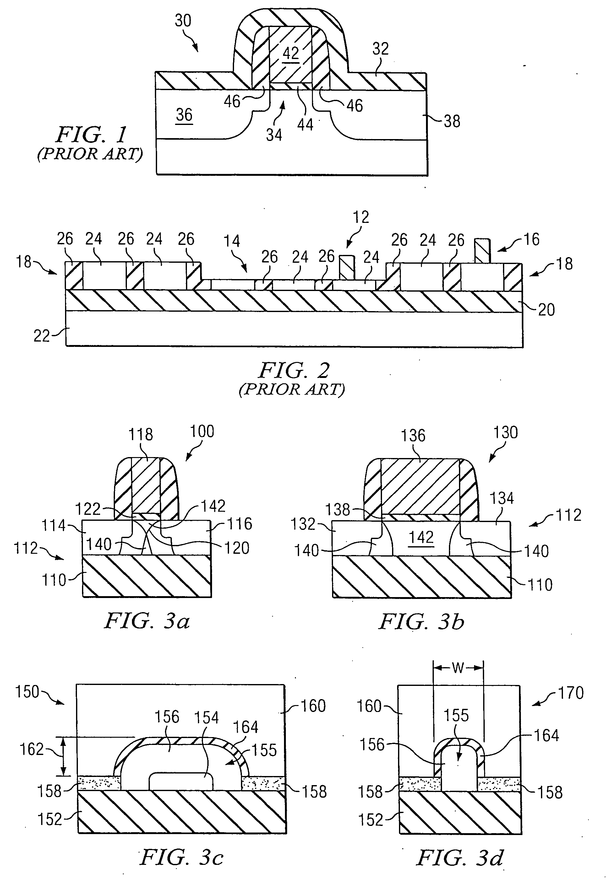 Semiconductor-on-insulator chip incorporating strained-channel partially-depleted, fully-depleted, and multiple-gate transistors