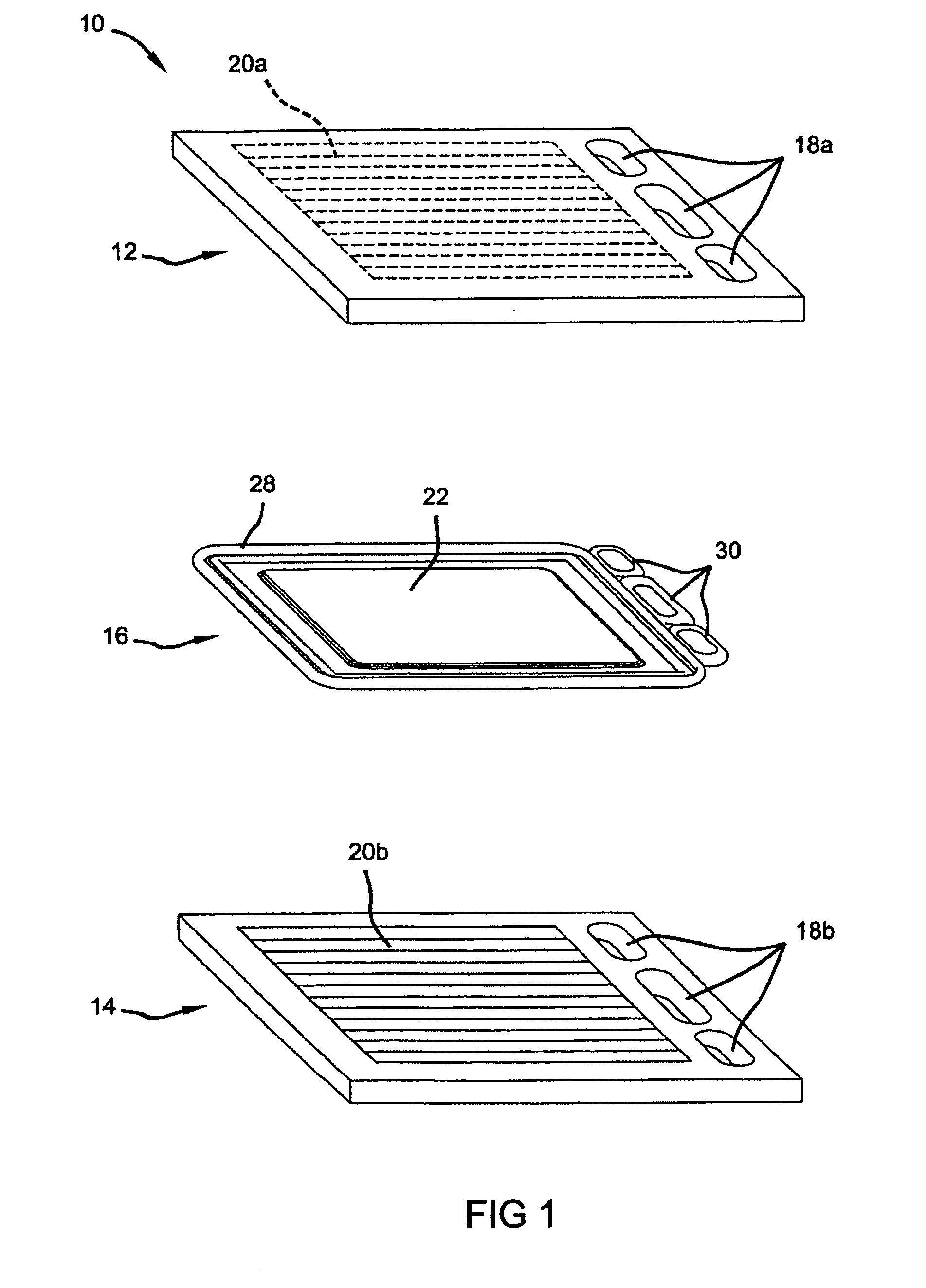 Integrally molded gasket for a fuel cell assembly