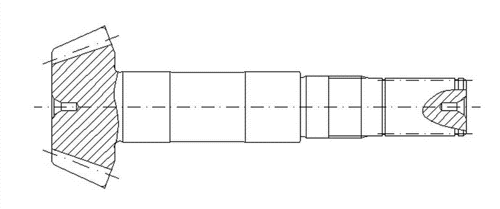 Method for manufacturing automotive bevel gear shaft