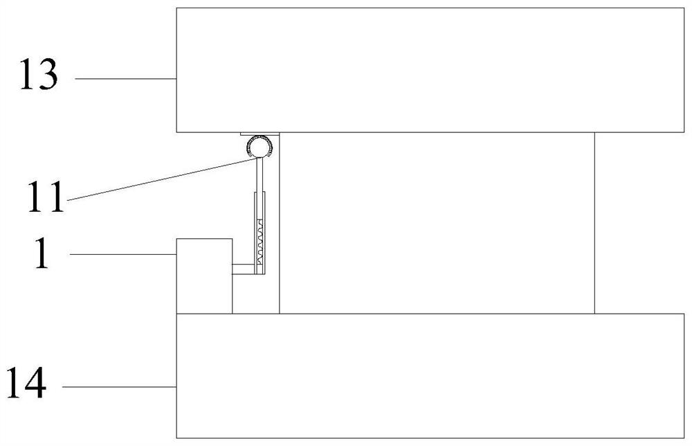 Displacement sensor and displacement monitoring device based on fiber grating sensing