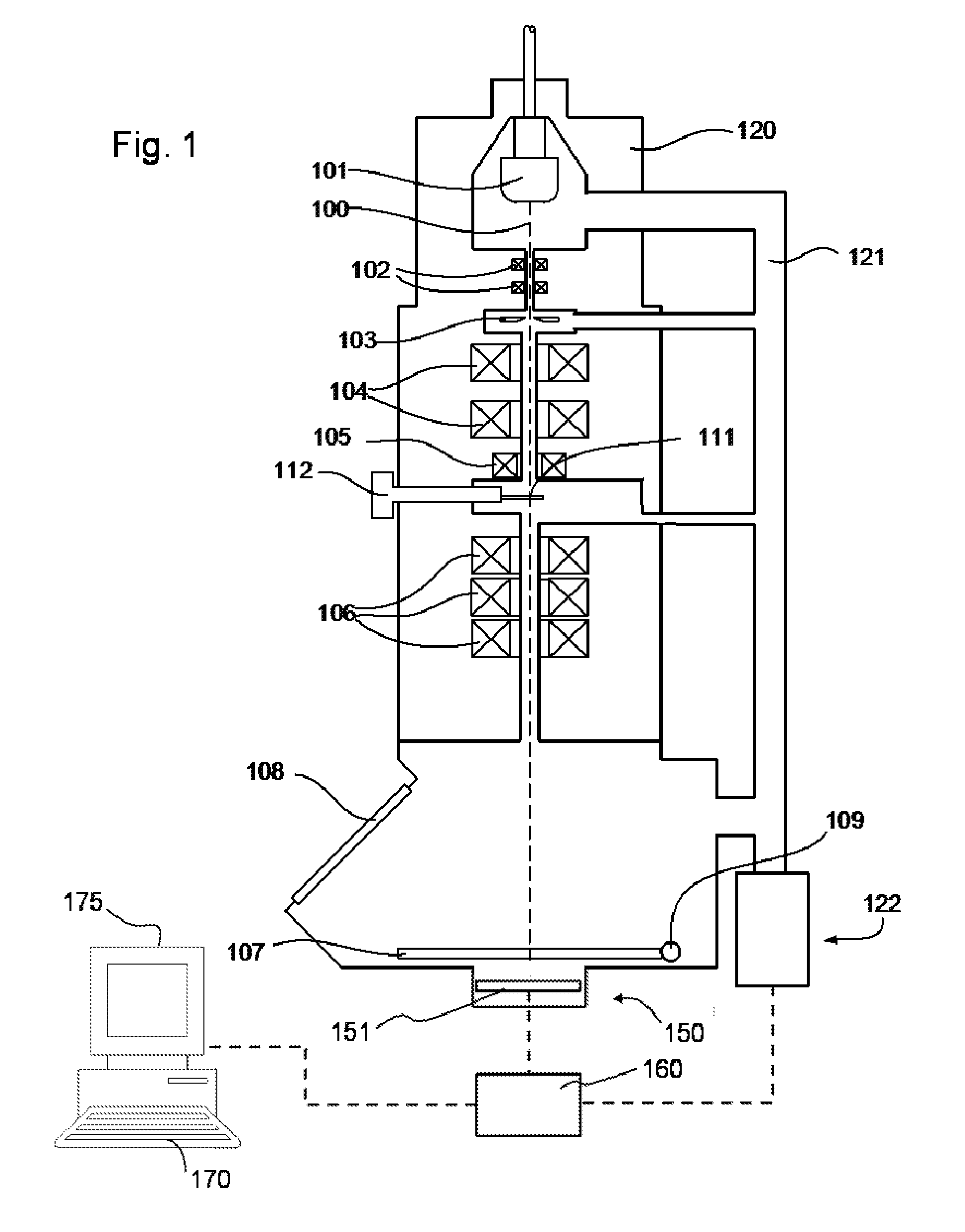 Method for determining a reconstructed image using a particle-optical apparatus