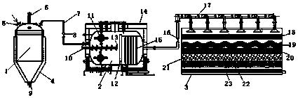 Sewage treatment system with nitrogen and phosphorus removal function