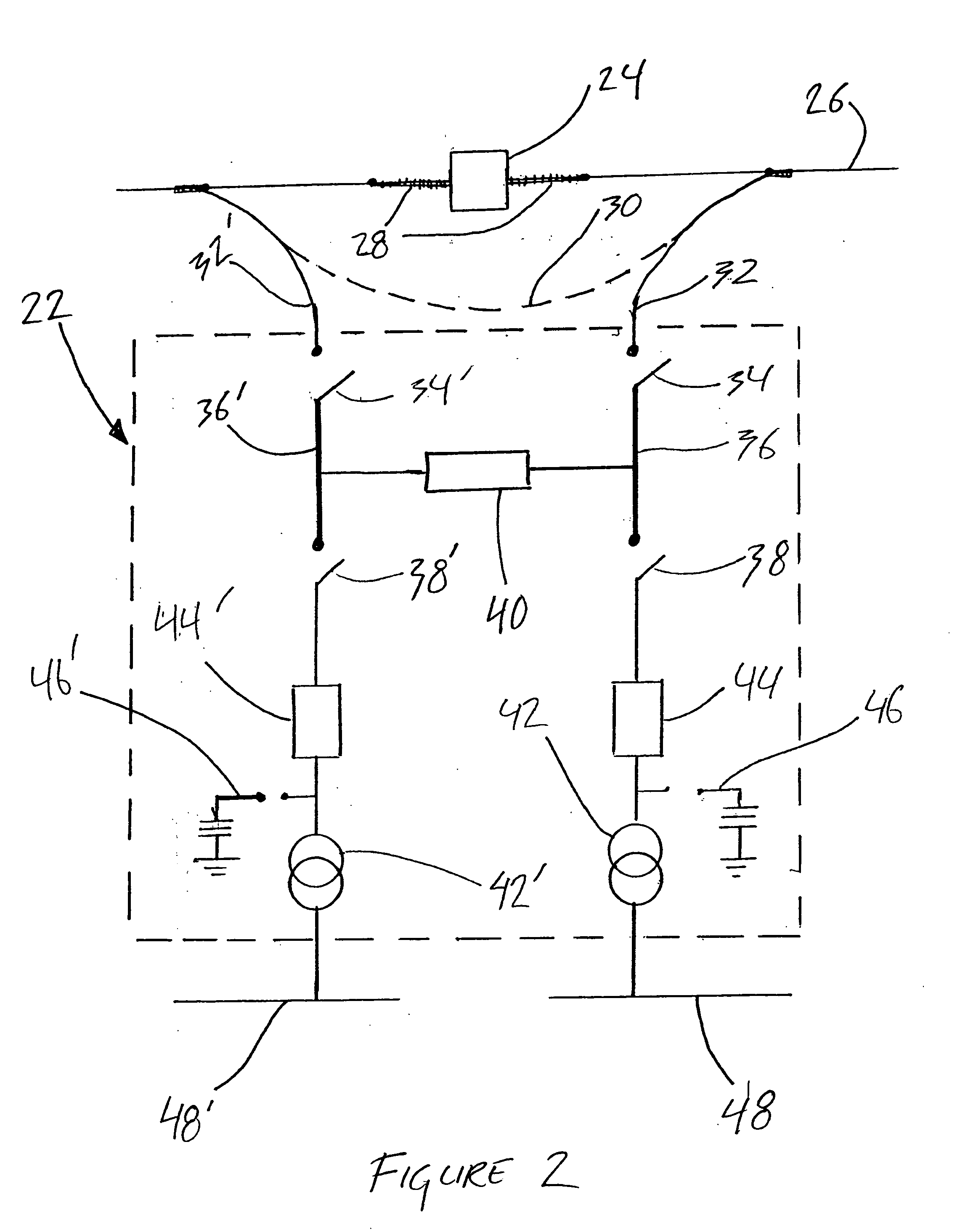 Method for tapping a high voltage transmission line and substation using the same