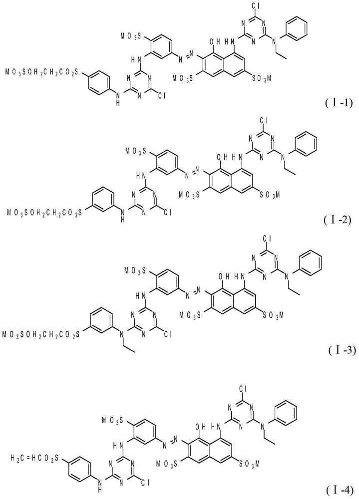 A kind of red reactive dye and its application