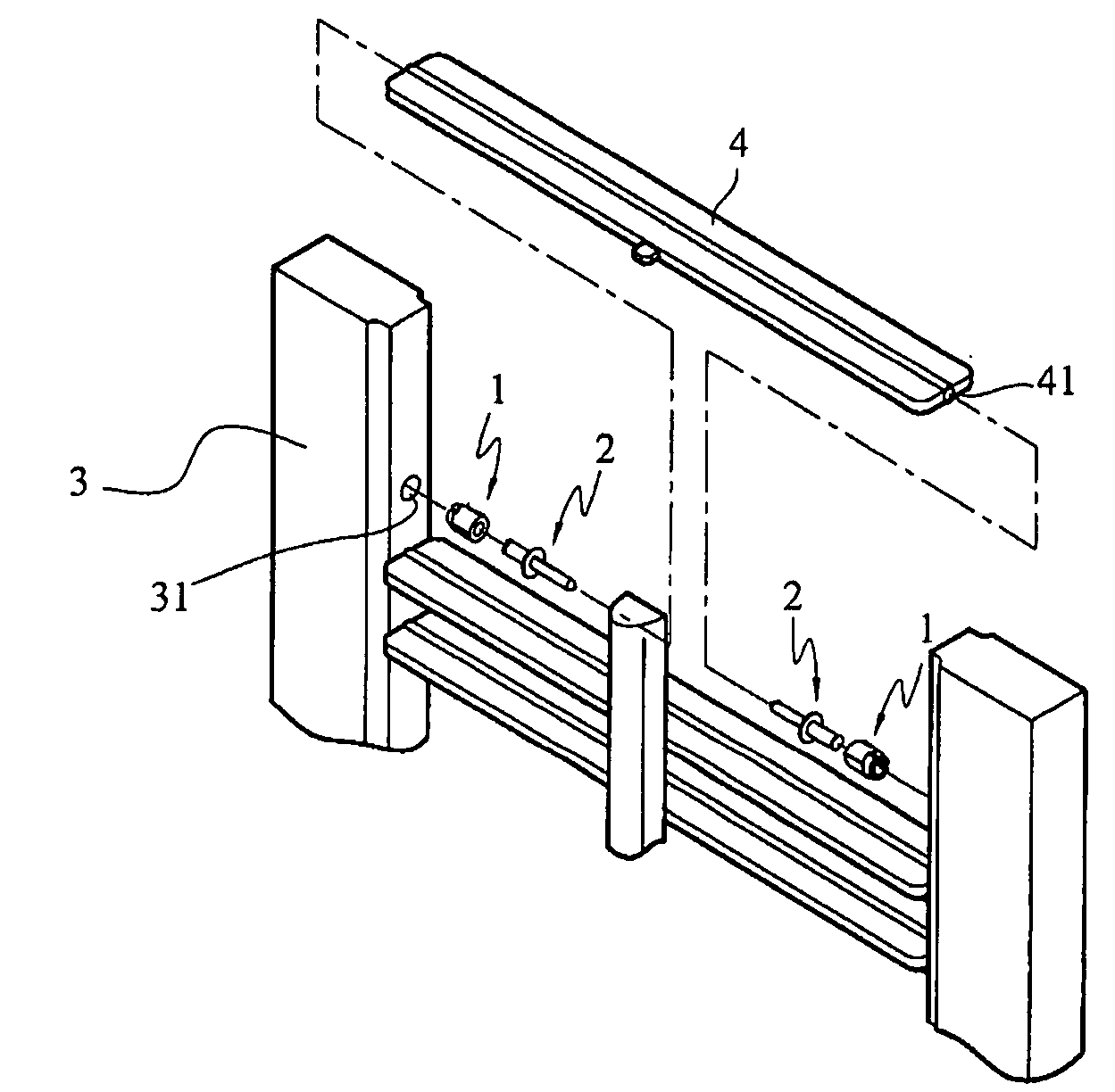 Rotating shaft of louver blade for shutter assembly