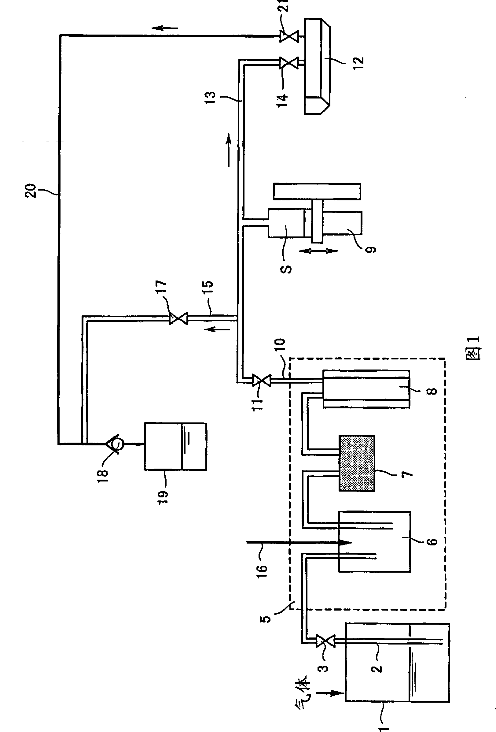 Method for supplying medicine liquid