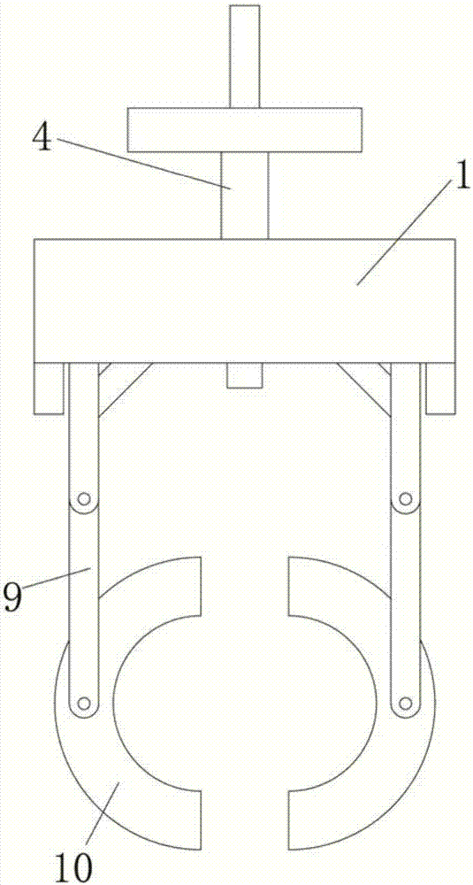 A reversible and self-locking clamping device for banana spikes