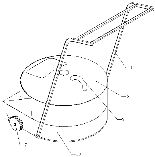 Ping-pong ball picking-up device