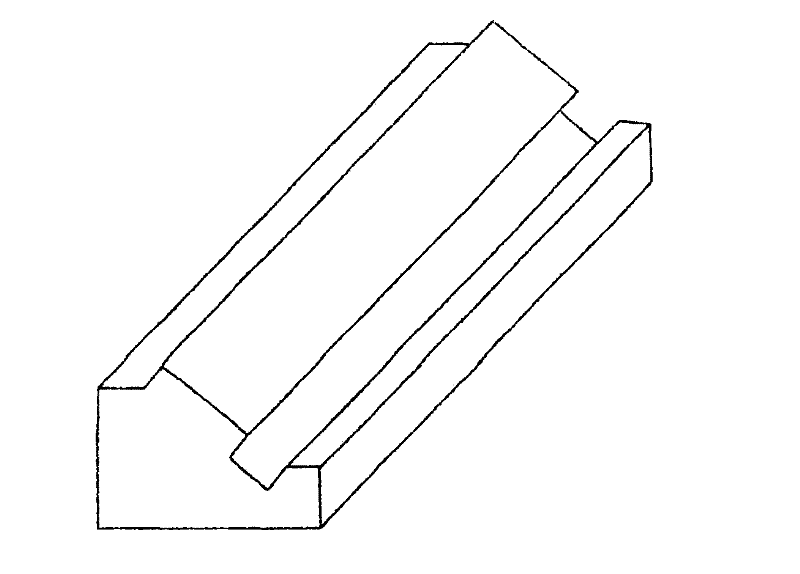 Building block for tilted H-shaped built and superposed wall