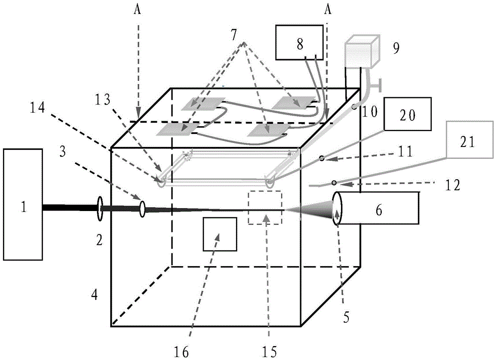 Laser-induced water condensation simulation system