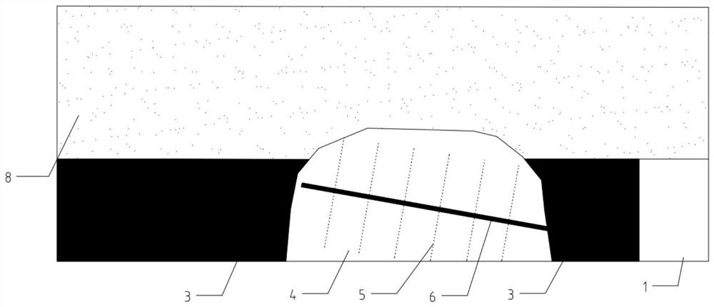 Method for rapidly passing hard rock fault through hydraulic fracturing of underground coal mining working face of coal mine