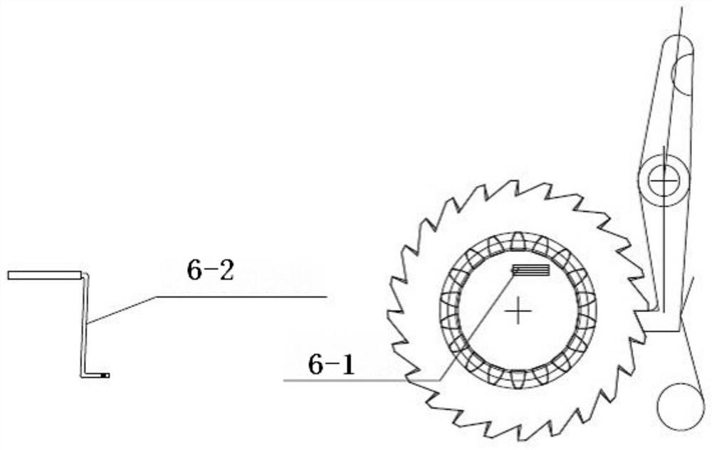 Pressing device used on dangerous solid waste storage container lock structure