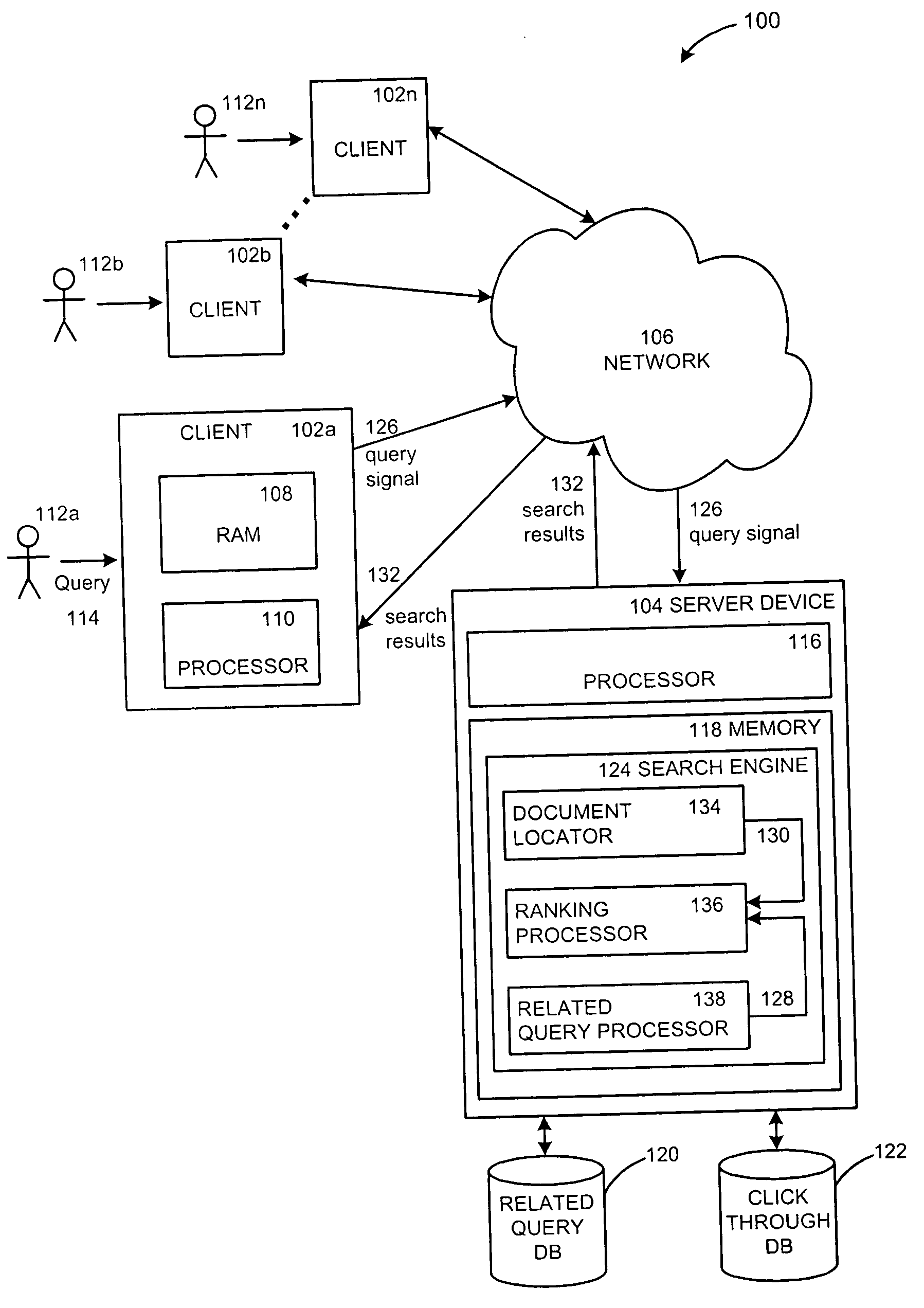 Methods and systems for improving a search ranking using related queries