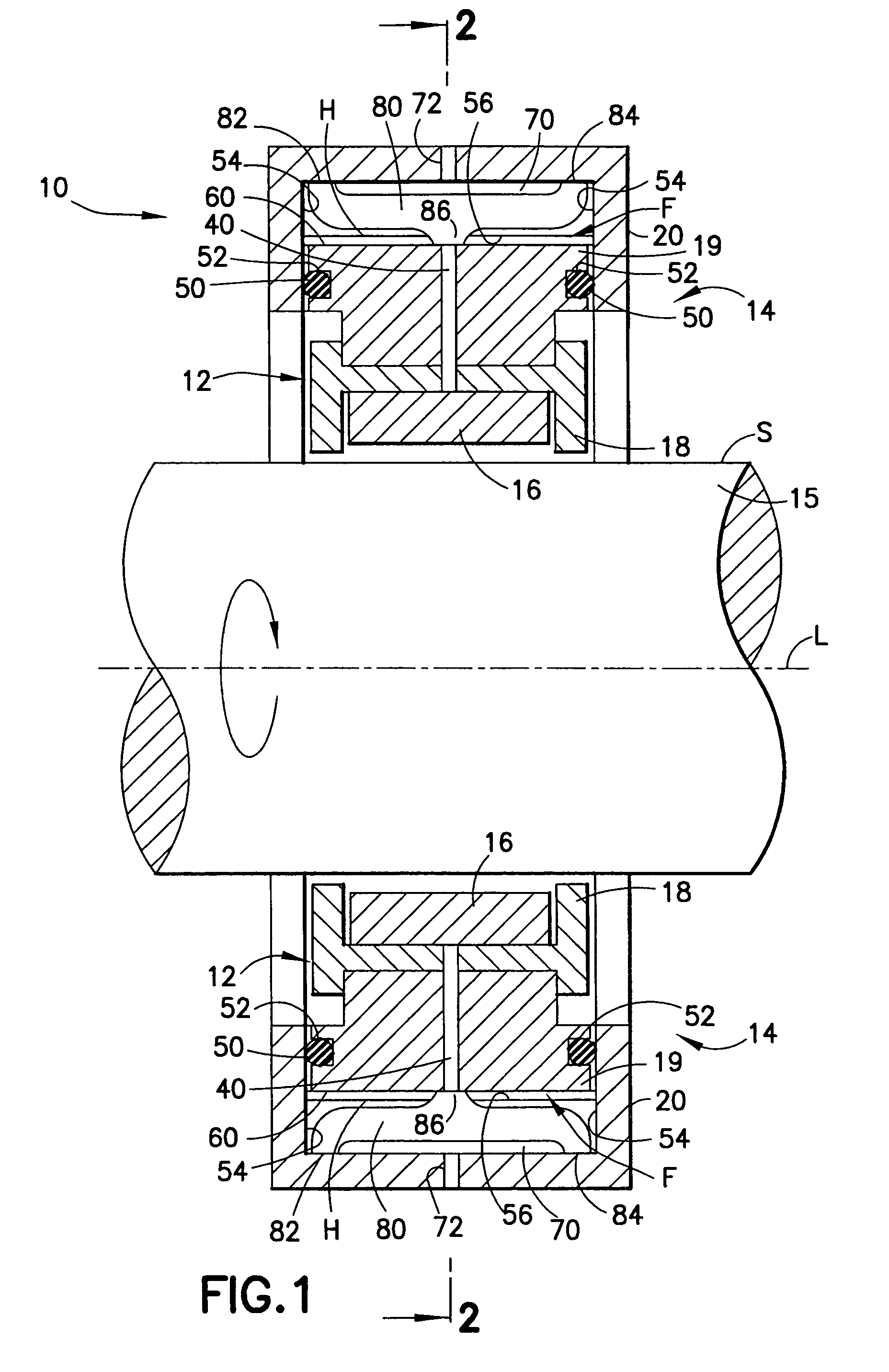 Bearing assembly and centering support structure therefor