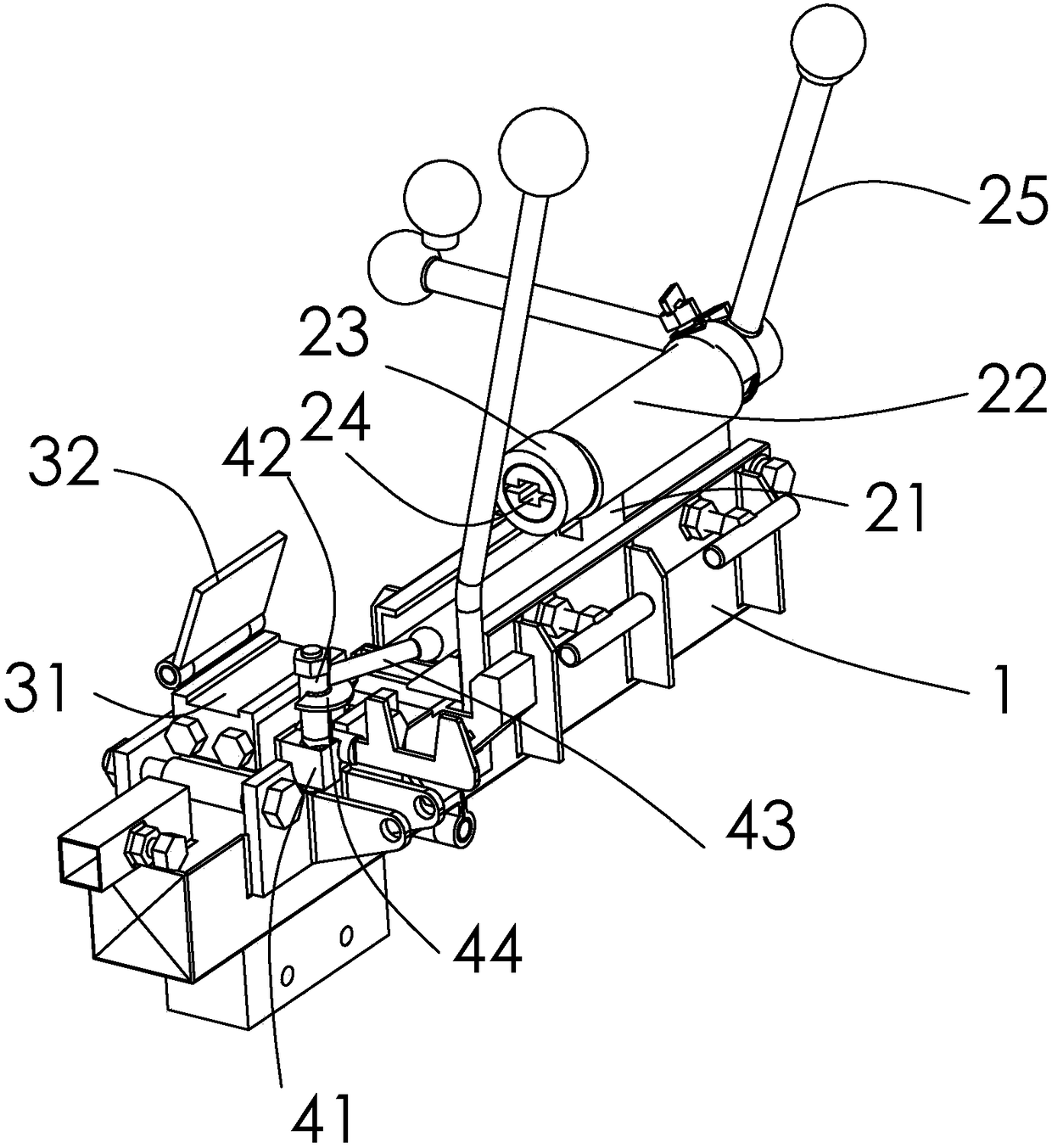 Iron plate twisting device