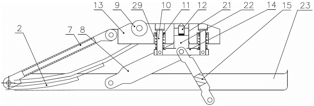 Petroleum logging instrument mechanical pushing device