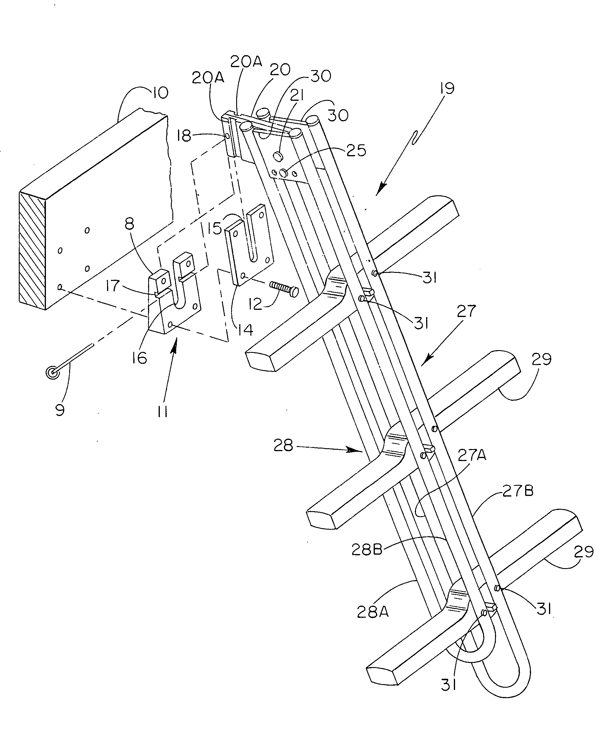 Boarding ladder mounting apparatus