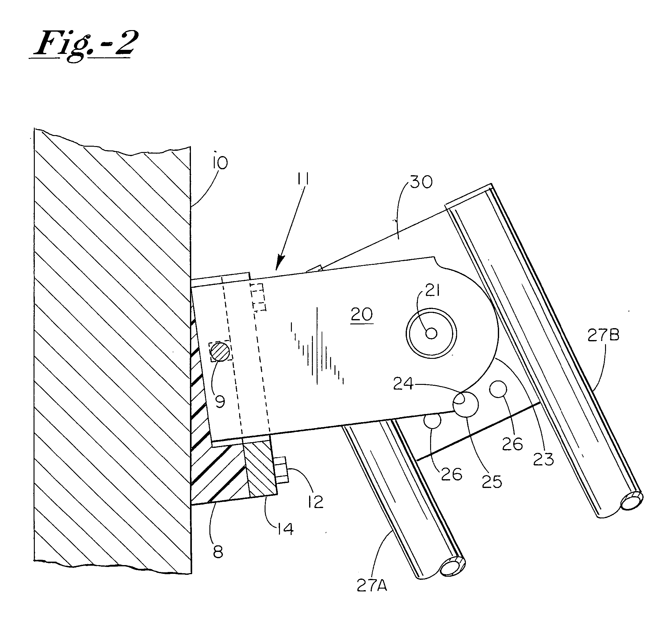 Boarding ladder mounting apparatus