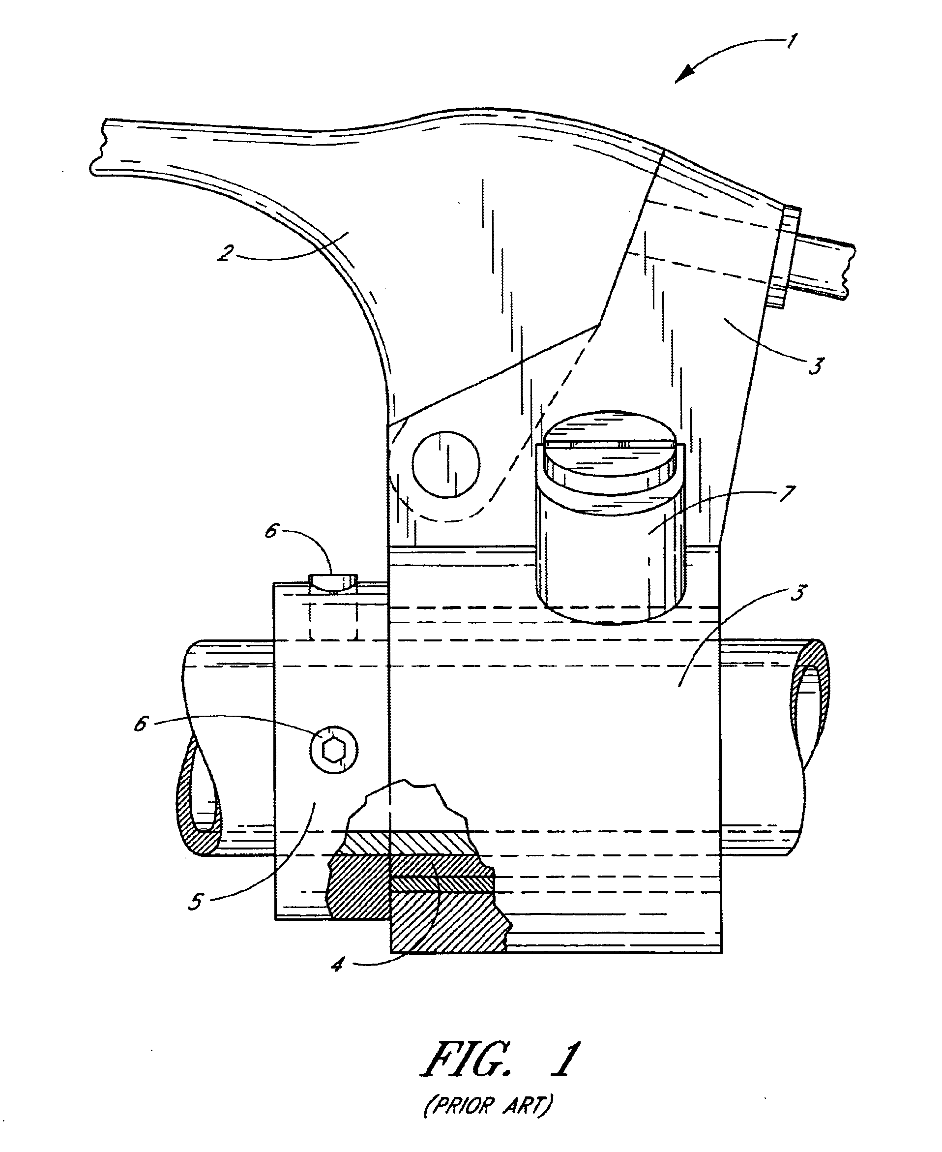 Rotatable control lever mount