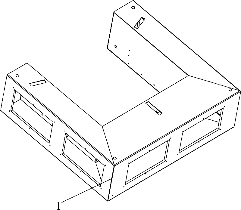 Case for combined scale and method for manufacturing same