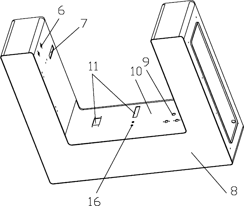 Case for combined scale and method for manufacturing same