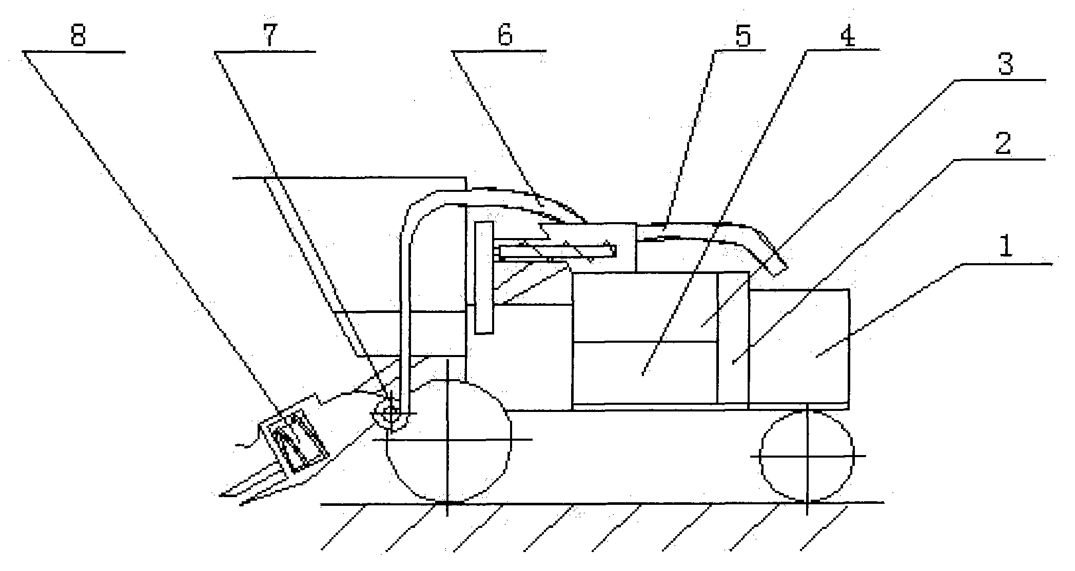 Self-propelled combine corn harvester for harvesting spike or seed, collecting straws and juicing