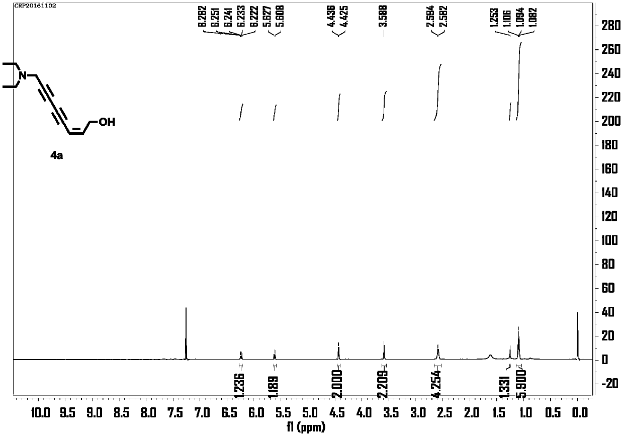 A kind of 8-amino-4,6-diyn-1-alcohol compound and its preparation method and application