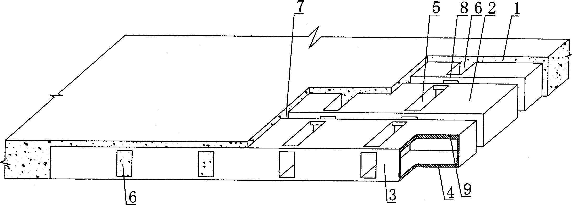 Reinforced concrete hollow slab