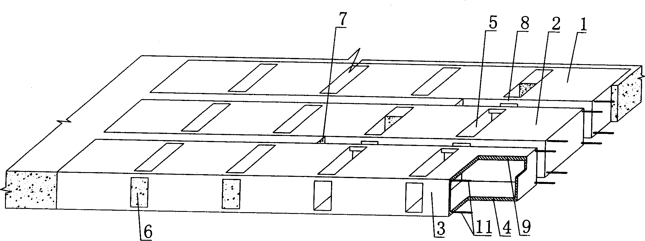 Reinforced concrete hollow slab