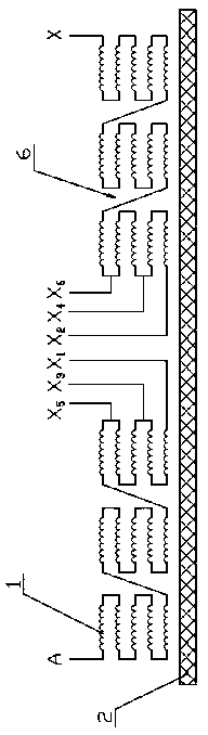 Continuous pouring coil manufacturing method of cushion block without cake space