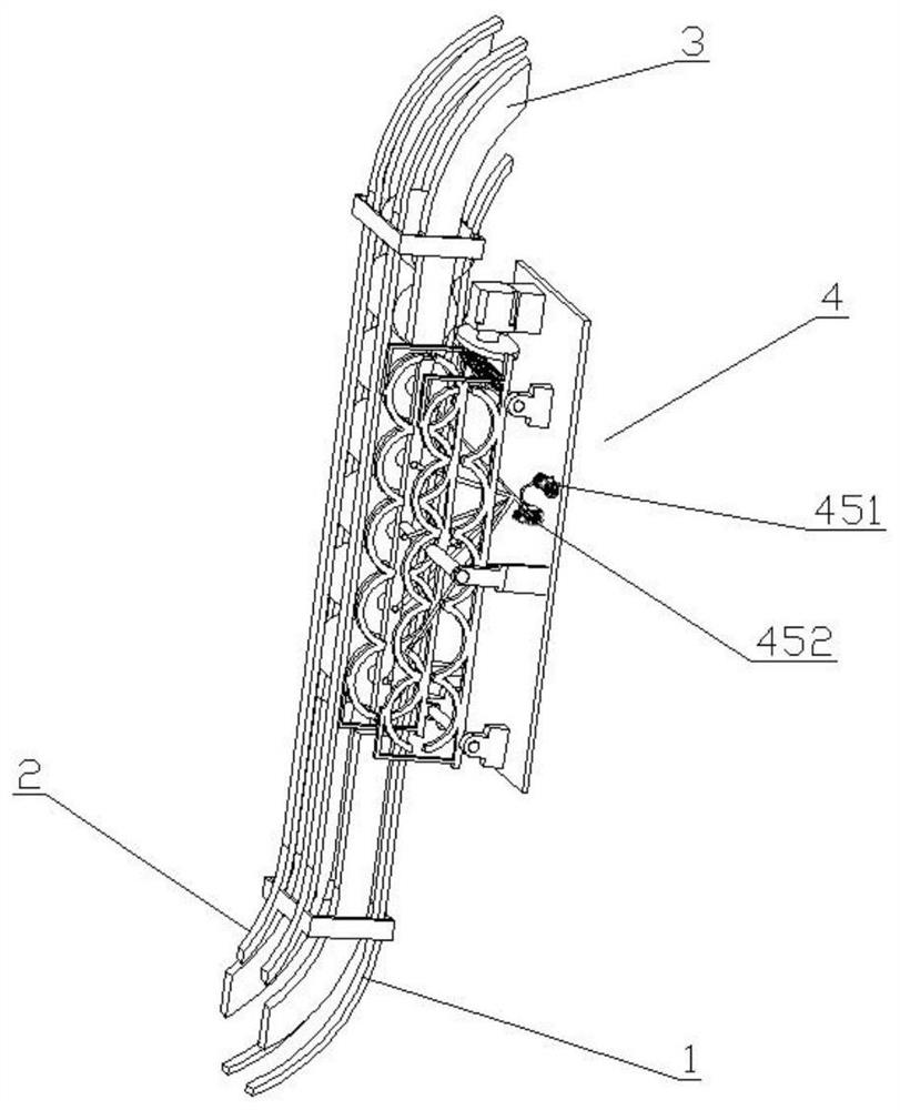 A rejection device applied to the slideway of a can stretching machine